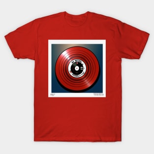 Vintage Pop Art Red Vinyl Record T-Shirt